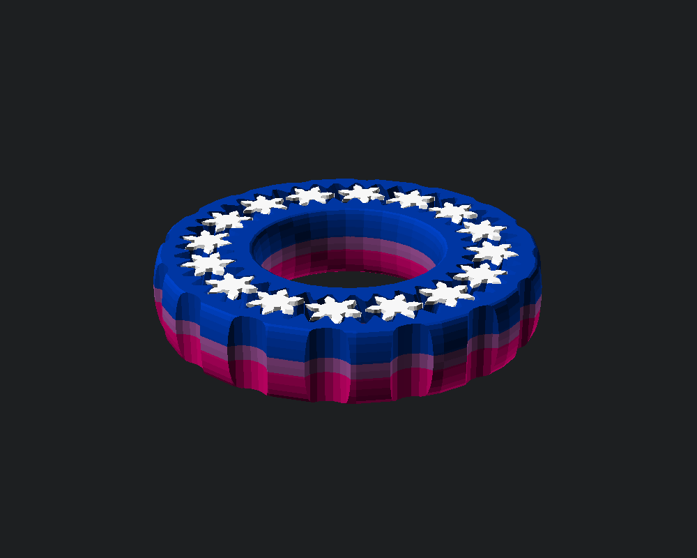 Bisexual Fidget Ring