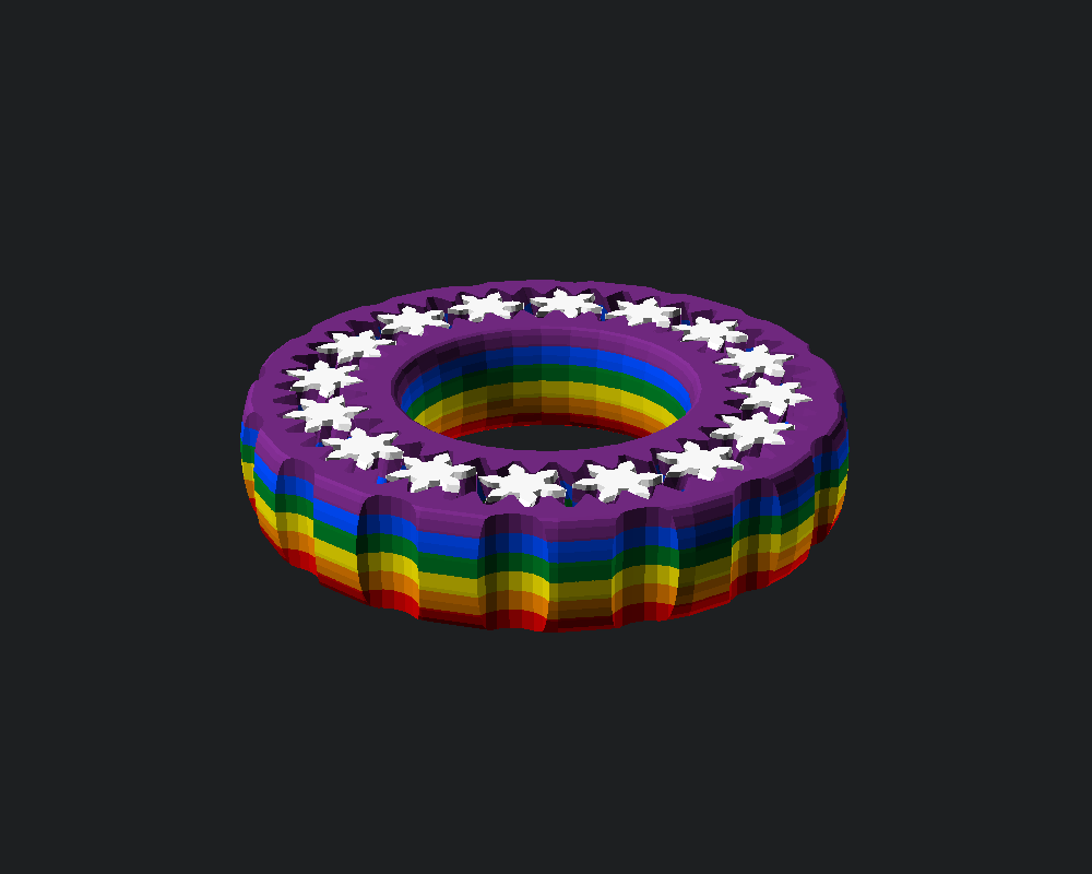 Rainbow Fidget Ring