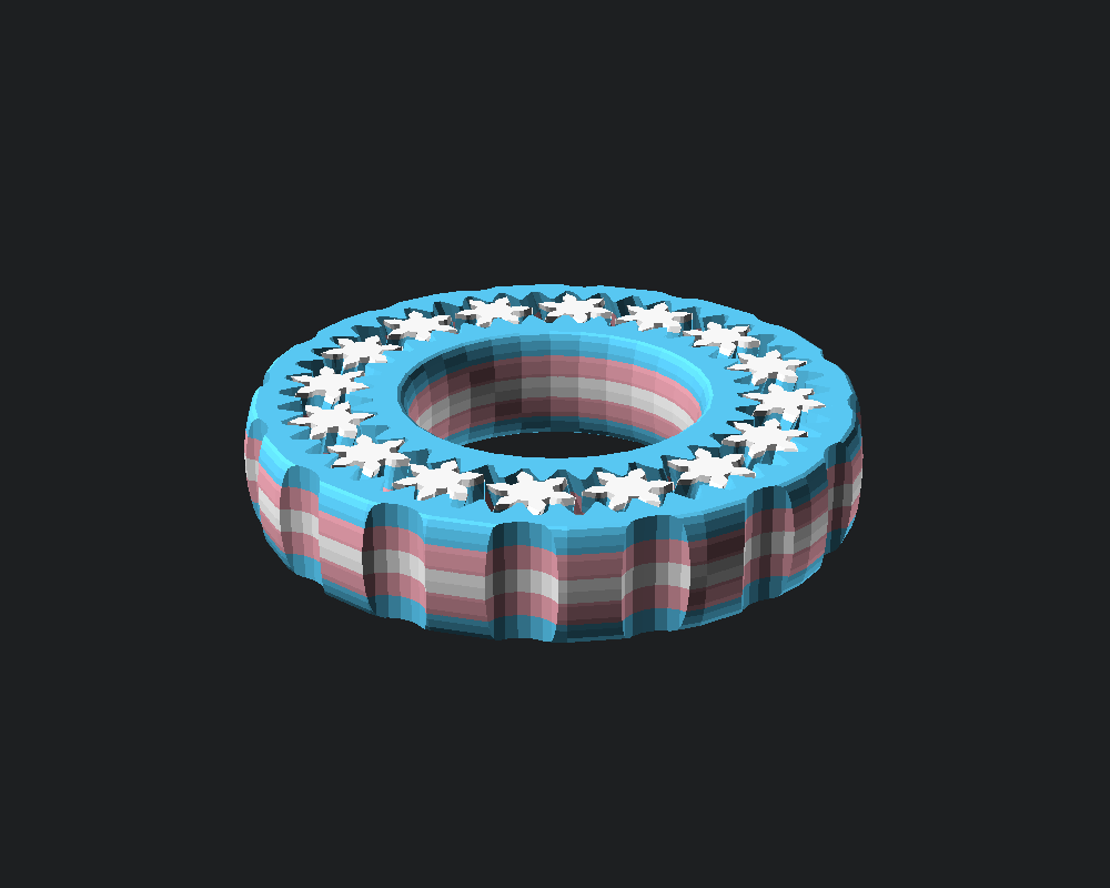 Transgender Fidget Ring